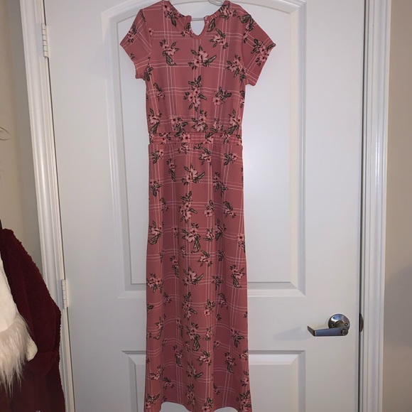 pink floral dress with shorts - Picture 2 of 4